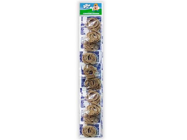 Bandas elasticas natural tira x10 bolsas
